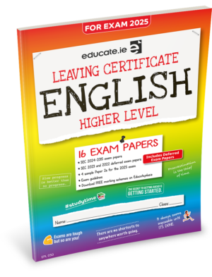 2025 Leaving Cert English Higher Level Exam Papers