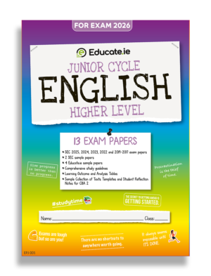 2026 JC English HL Exam Papers Cover