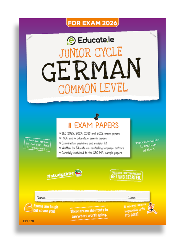 2026 Junior Cycle German Exam Paper Cover