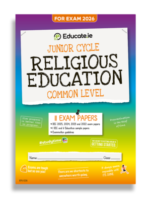 2026 Junior Cycle Religious Education Exam Papers Cover