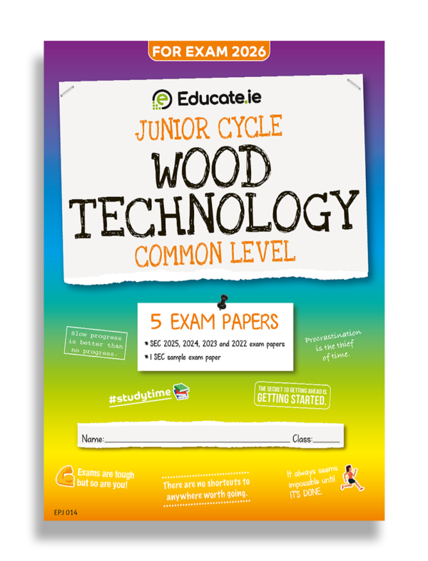2026 Junior Cycle Wood Technology Exam Papers Cover