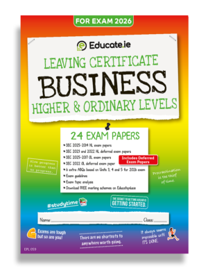 2026 Leaving Cert Business Exam Papers Cover