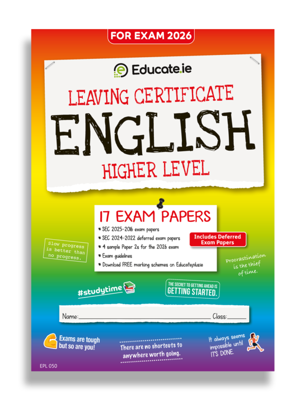 2026 Leaving Cert English HL Exam Papers Cover