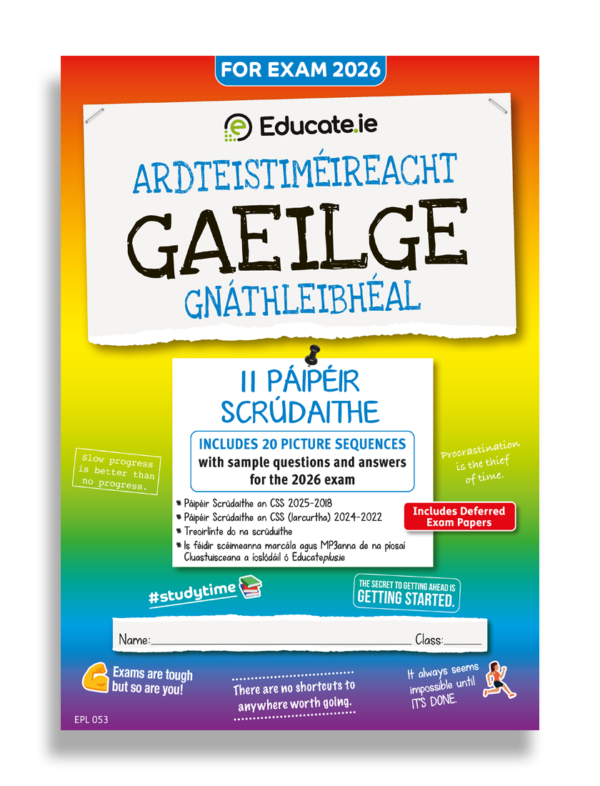 2026 Leaving Cert Irish OL Exam Papers Cover