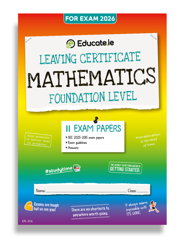 2026 Leaving Cert Maths FL Exam Papers Cover