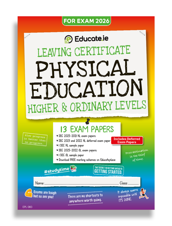 2026 Leaving Cert Physical Education Exam Papers Cover