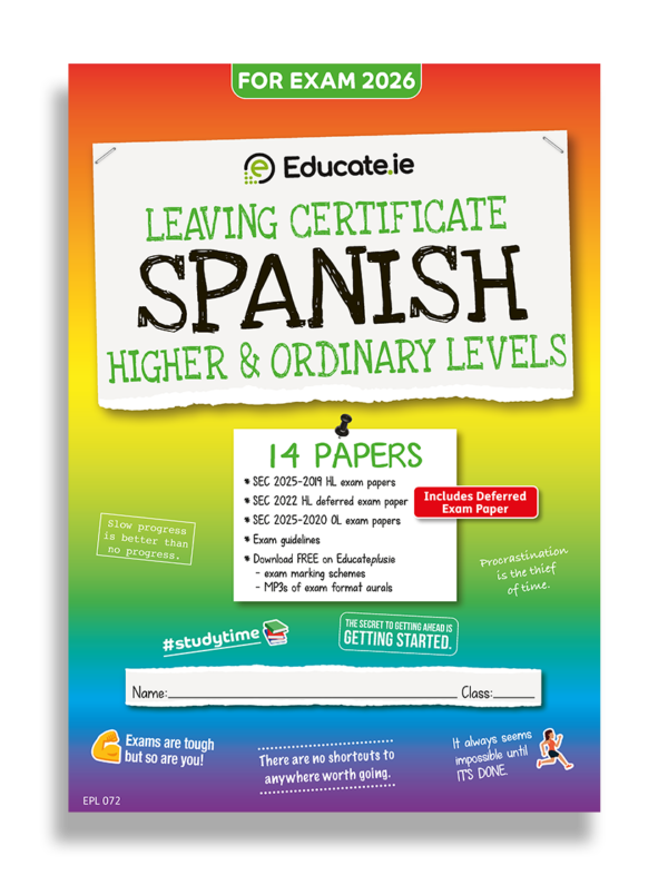 2026 Leaving Cert Spanish Exam Papers Cover