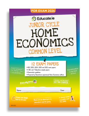 2026 Junior Cycle Home Economics Exam Paper Cover