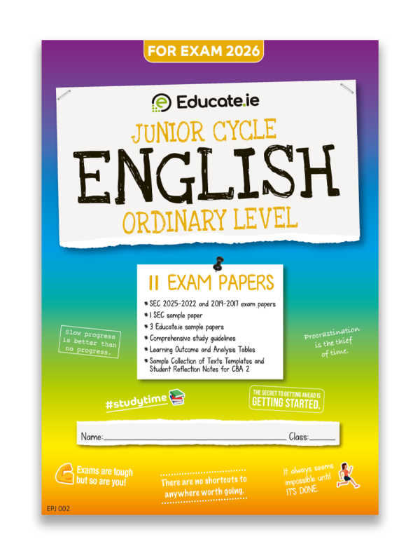 2026 JC English OL Exam Papers Cover