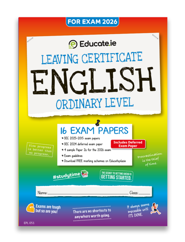 2026 Leaving Cert English OL Exam Papers Cover