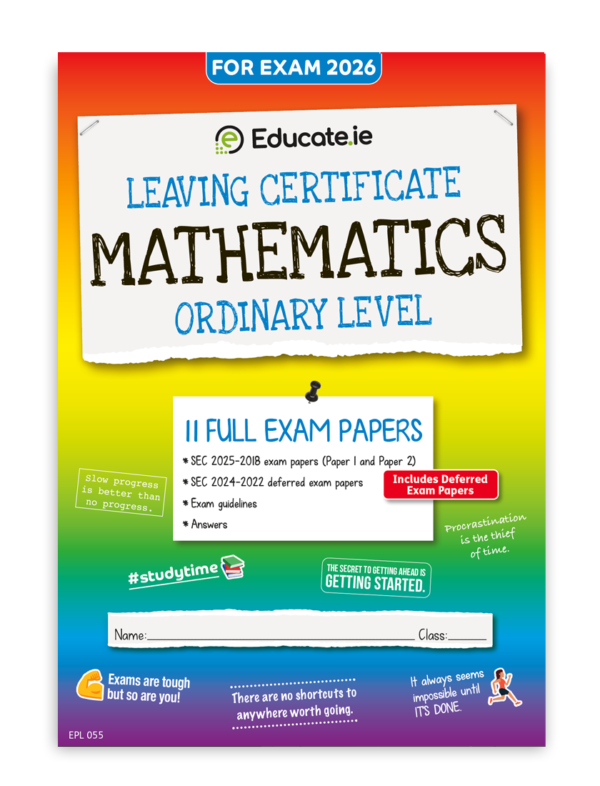2026 Leaving Cert Maths OL Exam Papers Cover