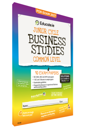 2027 Business Studies Junior Cycle Common Level Exam Papers 3D COVER