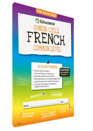 2027 French Junior Cycle Common Level Exam Papers 3D COVER