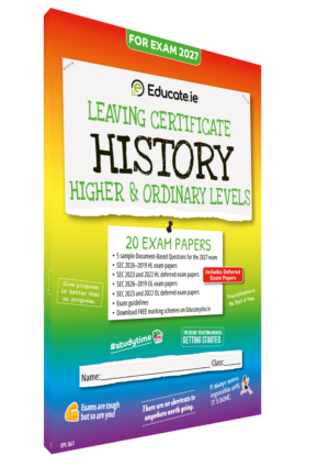 2027 History Leaving Certiciate Higher & Ordinary Level Exam Papers 3D Cover