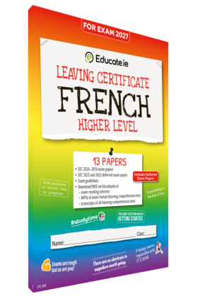 2027 LC French Higher Level Exam Papers 3D Cover