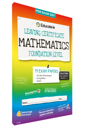 2027 LC Maths Foundation Level Exam Papers 3D Booklet