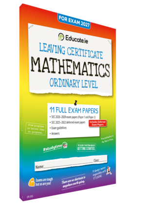 2027 Maths Leaving Certificate Ordinary Level Exam Papers 3D Cover