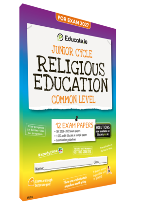 2027 Religious Education Junior Cycle Common Level Exam Papers 3D Cover