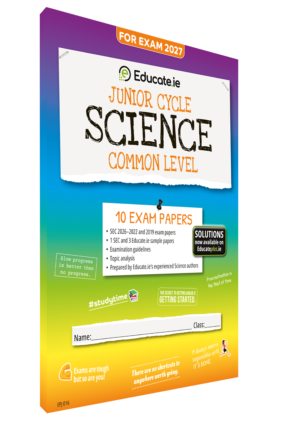 2027 Science Junior Cycle Common Level Exam Papers 3D cover