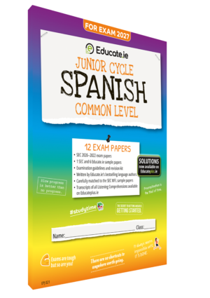 2027 Spanish Junior Cycle Common Level Exam Papers 3D cover